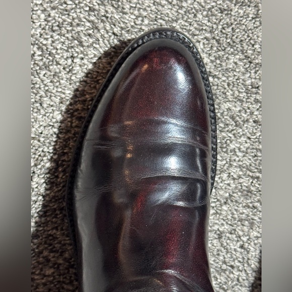 Women’s Lucchese Classics Handmade Cowgirl Boots Size 6.5 B Black Cherry USA - Picture 8 of 16